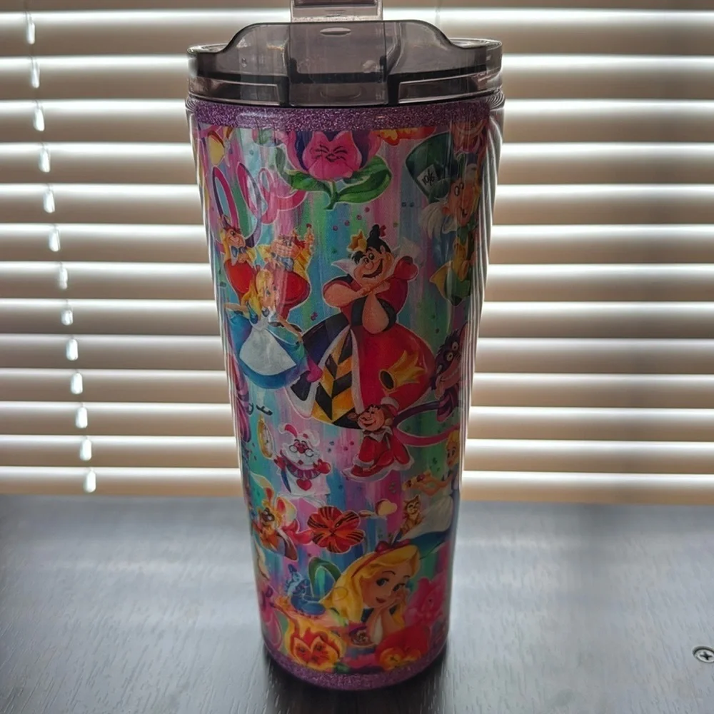 Alice In Wonderland Fabric Epoxy 32oz Tumbler
